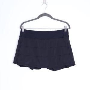 LULULEMON Pace Rival Skirt Black Lightweight Running Tennis Active Women's 8